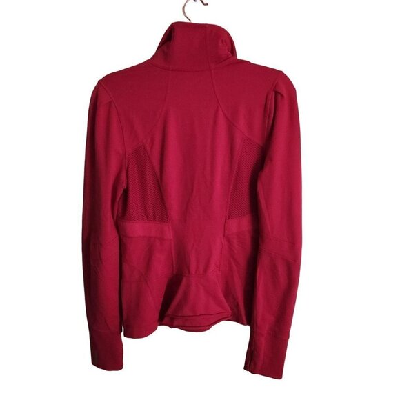 Zella Full Zip Athletic Mock Neck Deep Pink Jacket Size M - Picture 2 of 5